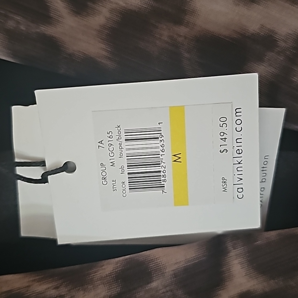 Calvin Klein Medium Womens Jacket in Brown and Tan Leppard Color. - Picture 7 of 7